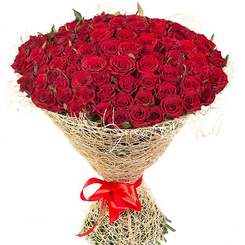 Фото товара 101 красная роза в Черкассах