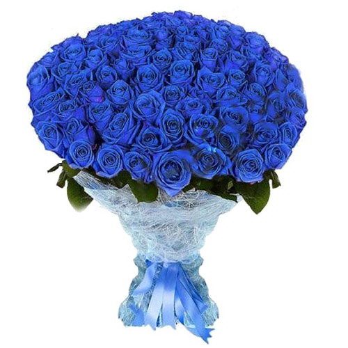 Фото товара 101 синяя роза (крашеная) в Черкассах