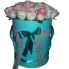 Фото товара 21 элитная розовая роза в коробке в Черкассах