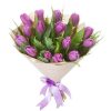 Фото товара 15 бело-фиолетовых тюльпанов в Черкассах
