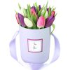 Фото товара 15 фиолетовых тюльпанов с декором в Черкассах