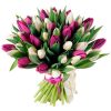 Фото товара 45 алых тюльпанов в коробке в Черкассах