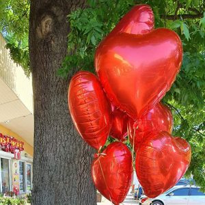 шарики фольгированные в виде сердца в Черкассах фото