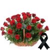Фото товара 100 красных роз в корзине в Черкассах