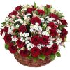 Фото товара 100 алых роз "Пламя" в корзине в Черкассах