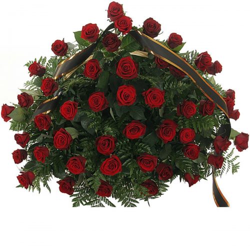 Фото товара 70 красных роз в корзине в Черкассах