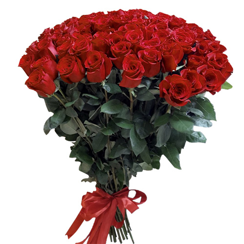 Фото товара 101 роза "Фридом" метровая в Черкассах