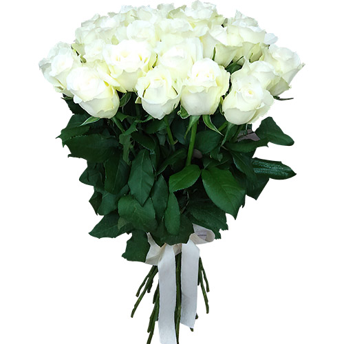Фото товара 25 белых роз в Черкассах