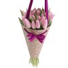 Фото товара 25 біло-рожевих тюльпанів в Черкассах