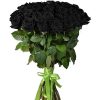 Фото товара 101 чорна троянда в Черкассах