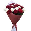 Фото товара 101 червона і біла троянда в Черкассах