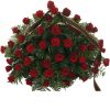 Фото товара 200 кущових троянд у кошику в Черкассах