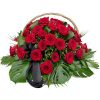 Фото товара Кошик "Серце" 100 троянд в Черкассах