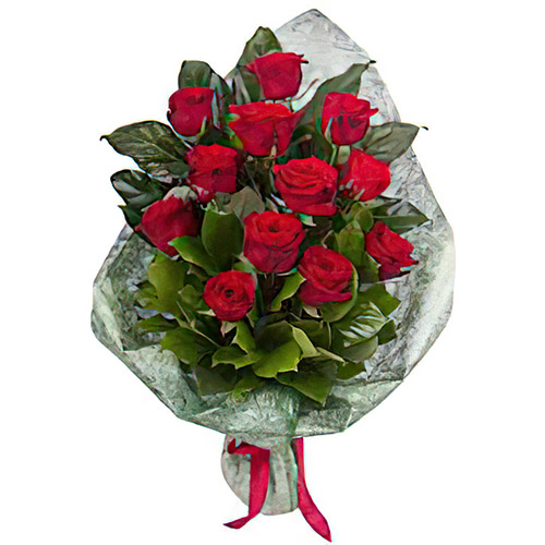 Фото товара 12 червоних троянд в Черкассах