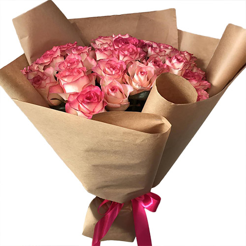 Фото товара 25 розовых роз в Черкассах