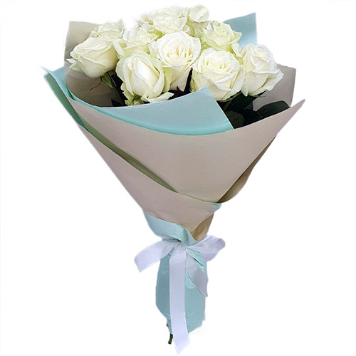 Фото товара Букет білих троянд (11 шт) в Черкассах